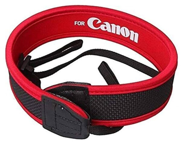 Canon Red Rubber Camera Strap