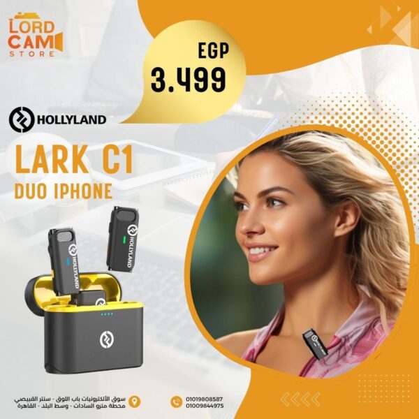 مايك هولي لاند Hollyland Lark C1 Duo Lightning