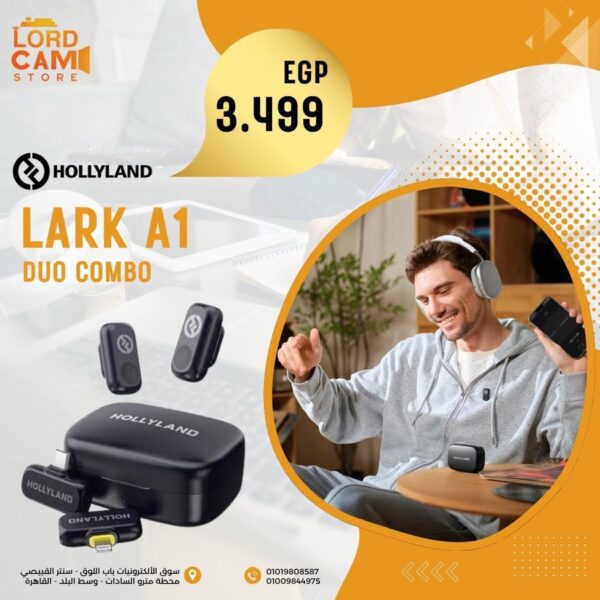 مايك لاسلكي Hollyland Lark A1 Duo USB‑C & Lightning 