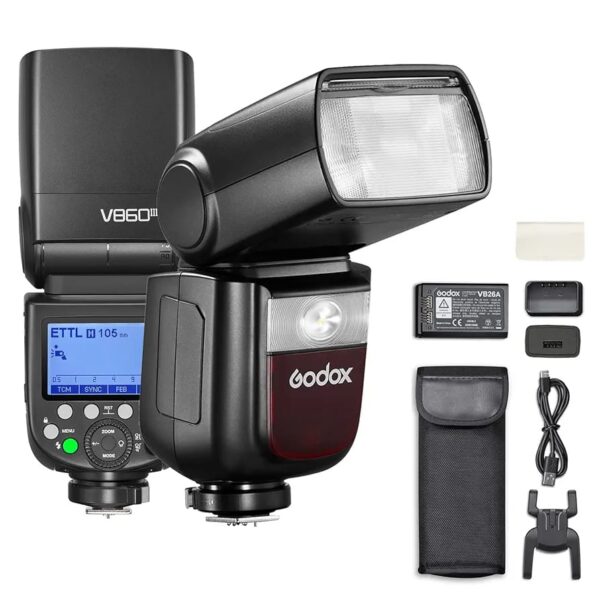 فلاش Godox V860III الجيل الثالث لكاميرات كانون –وتحكم لاسلكي متطور
