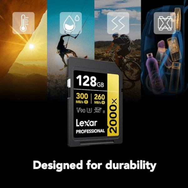 كارت ميموري Lexar 128GB سرعة 300MB/s - تخزين عالي الأداء