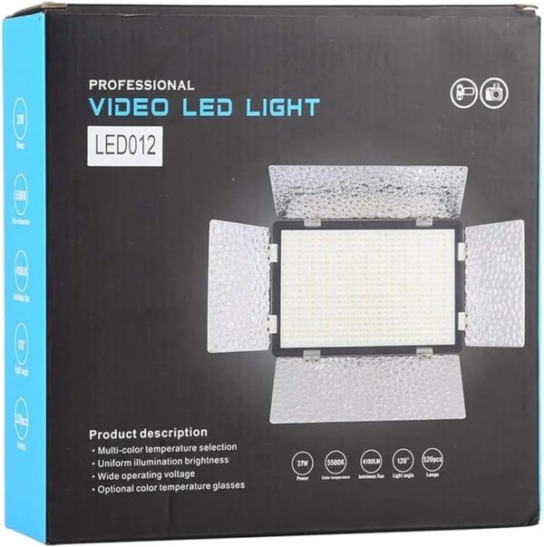 كشاف بيستون ليد 520 – إضاءة احترافية قوية قابلة للتحكم بدرجة اللون والسطوع