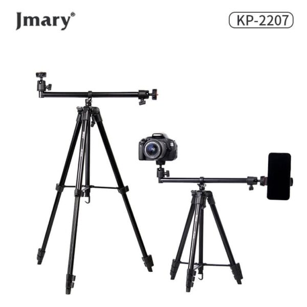 ترايبود Jmary KP-2207 – حامل كاميرا خفيف وقابل للتعديل لمساحات متعددة