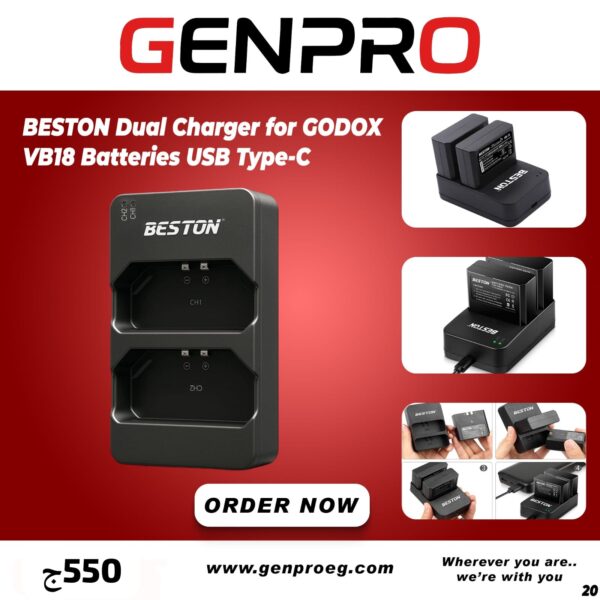 شاحن بيستون دبل لفلاشات 860 جودوكس