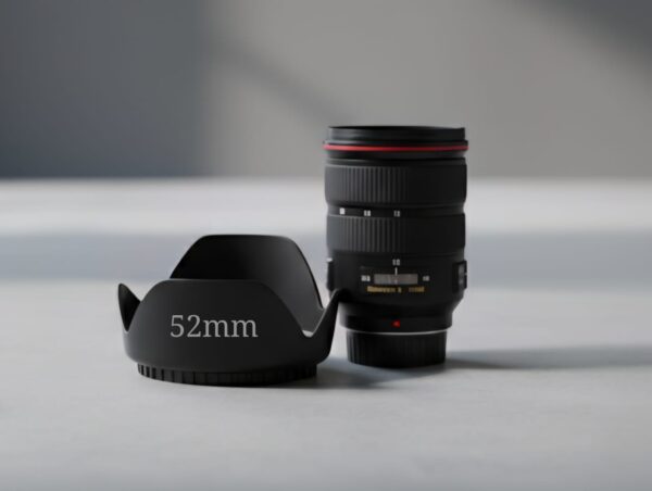 لينس هود مقاس 52mm – واقي عدسة لتقليل التوهج وحماية العدسات